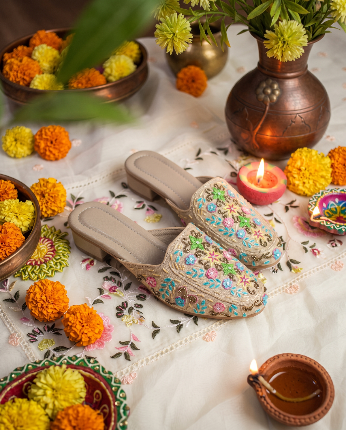 Anokhi Women's Handcrafted Ethnic Mule
