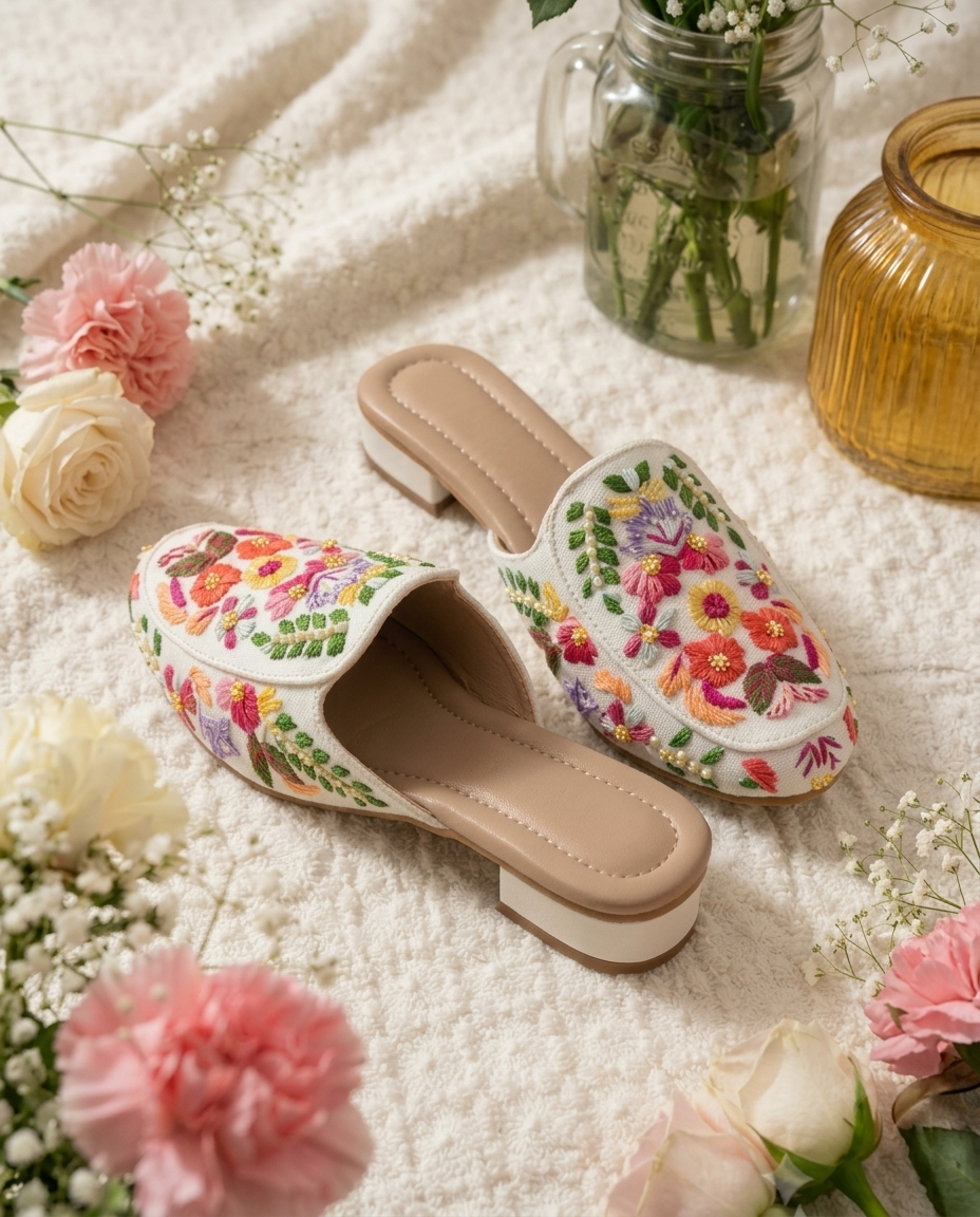 Dastaan Women's Handcrafted Ethnic Mule