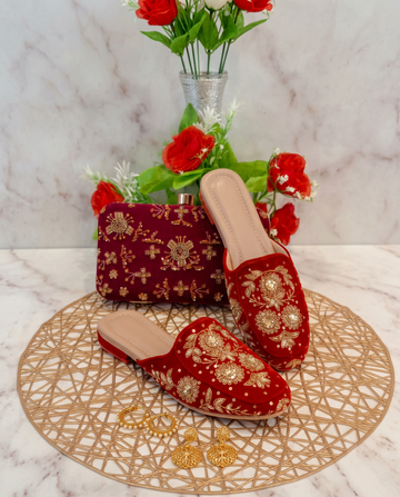 Shafaq Women's Handcrafted Ethnic Mule