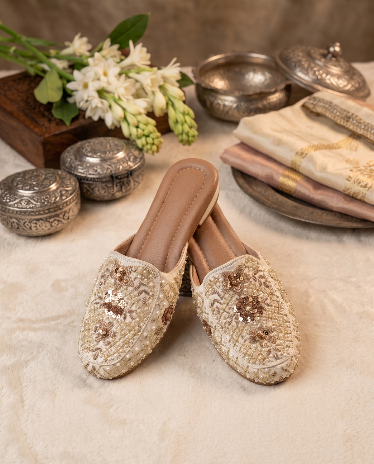 Tabassum Women's Handcrafted Ethnic Mule