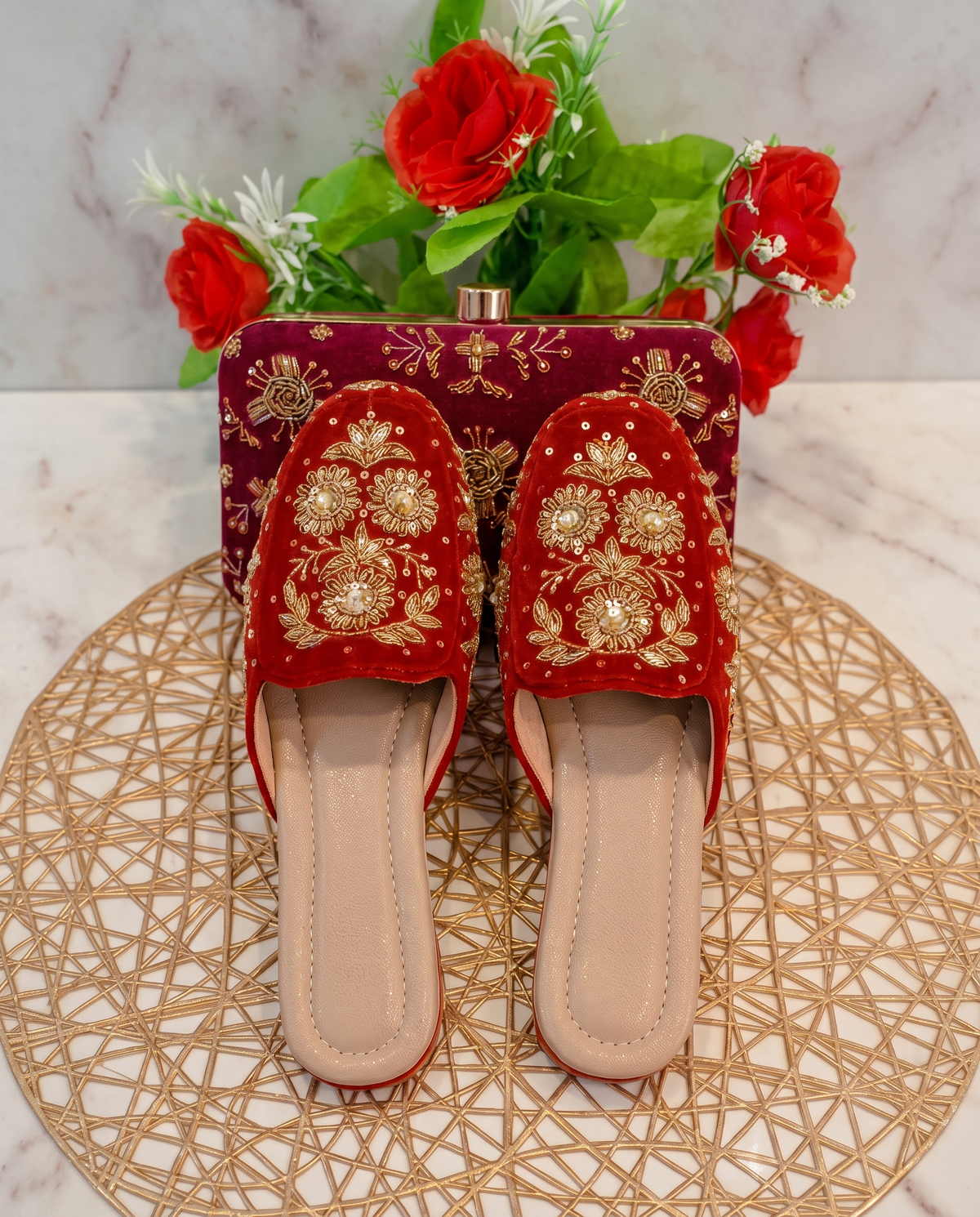 Shafaq Women's Handcrafted Ethnic Mule