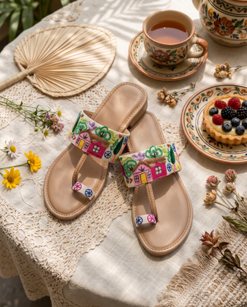 Naqsh Handcrafted Leather Sandals | Traditional Footwear