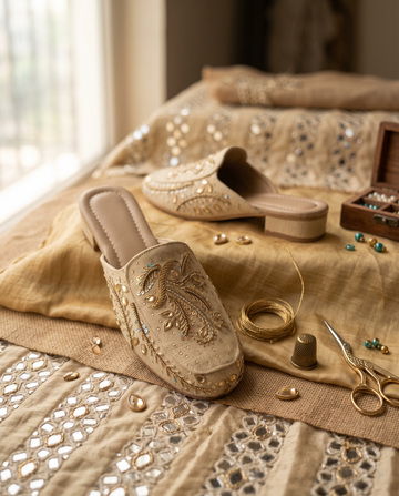 Aksh Women's Handcrafted Ethnic Mule