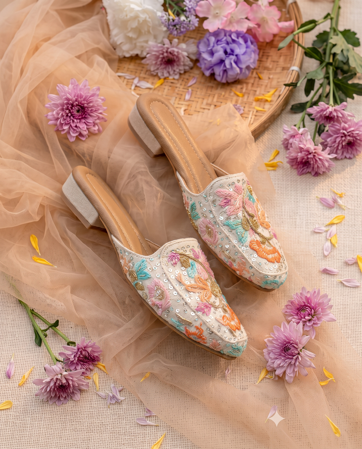Gulrukh Women's Handcrafted Ethnic Mule
