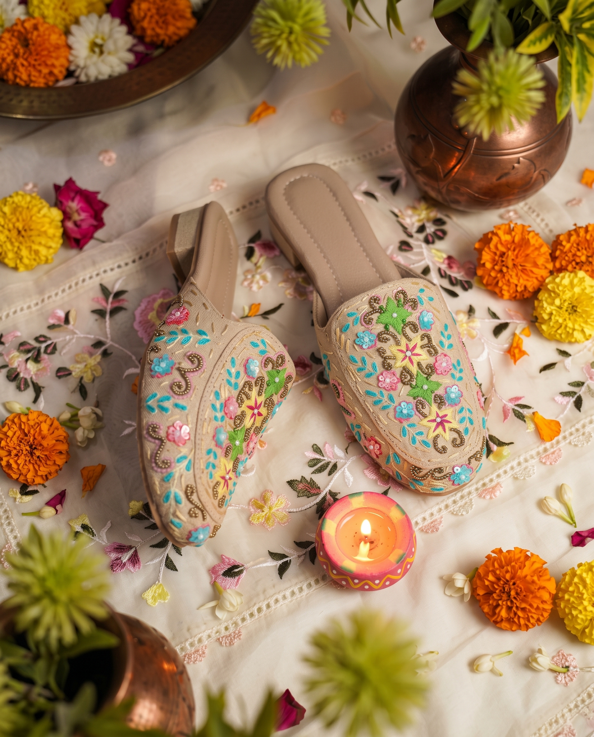 Anokhi Women's Handcrafted Ethnic Mule