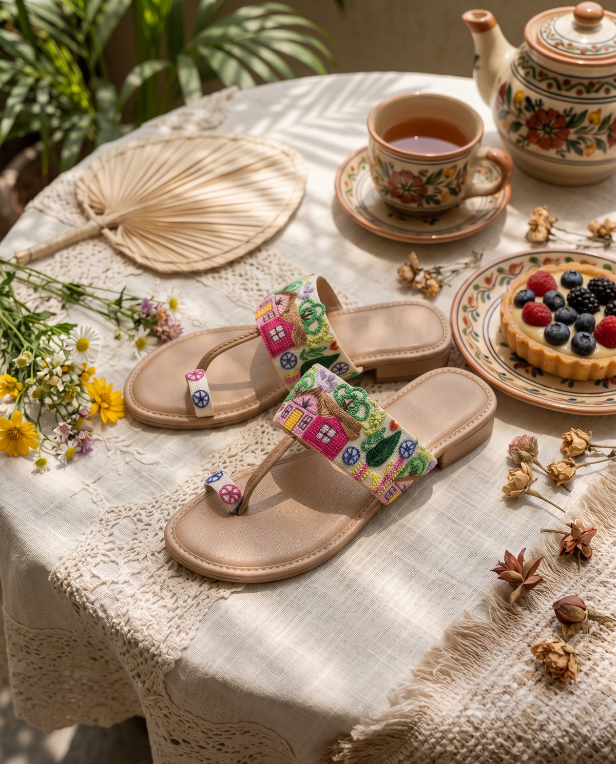 Naqsh Handcrafted Leather Sandals | Traditional Footwear