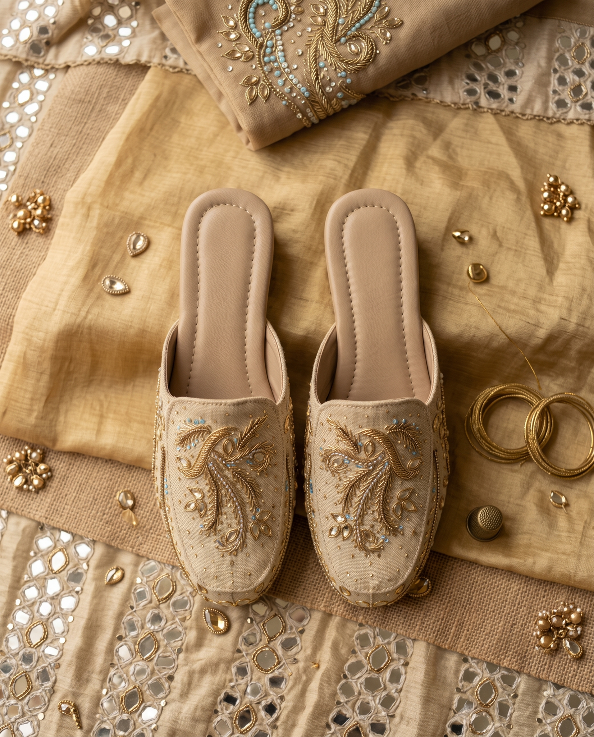 Aksh Women's Handcrafted Ethnic Mule