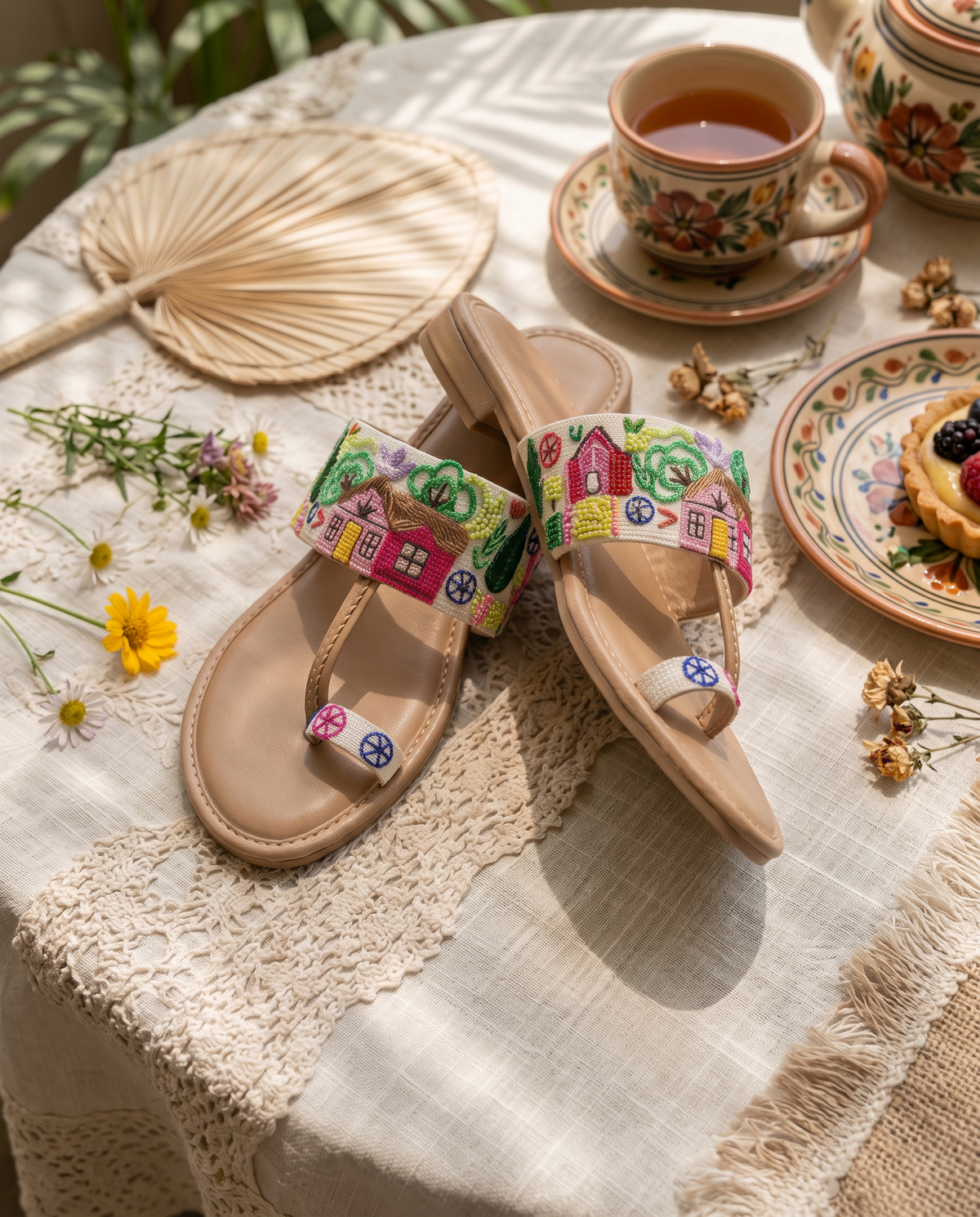Naqsh Handcrafted Leather Sandals | Traditional Footwear