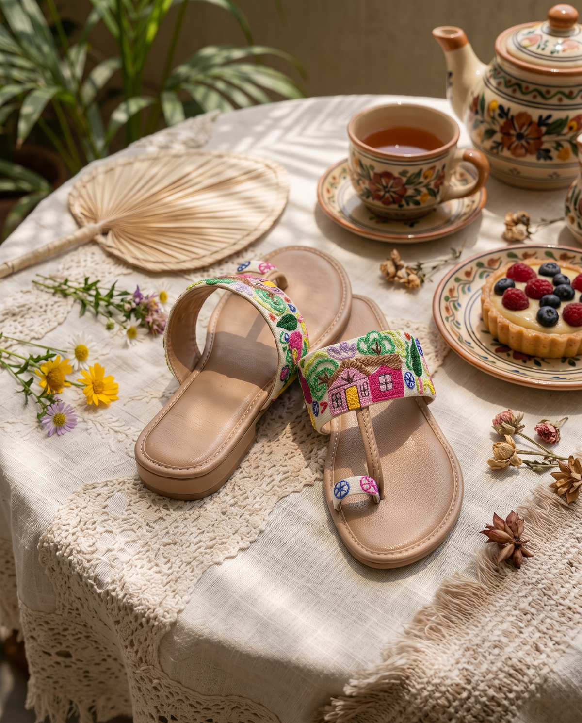 Naqsh Handcrafted Leather Sandals | Traditional Footwear