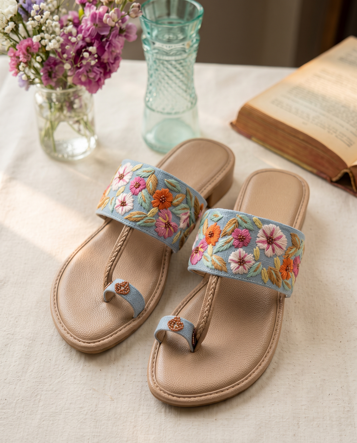 Nafasat Handcrafted Leather Sandals | Traditional Footwear