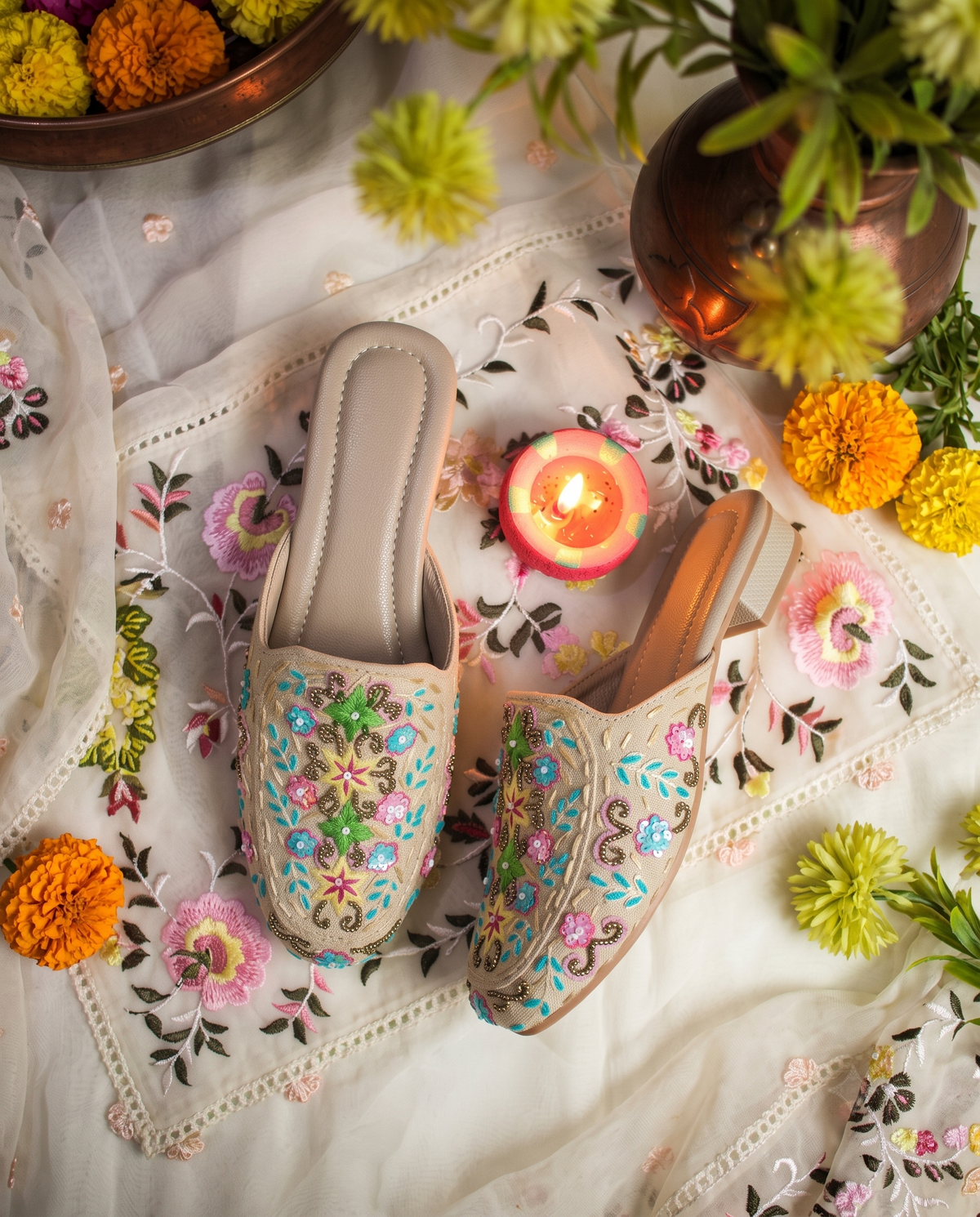 Anokhi Women's Handcrafted Ethnic Mule